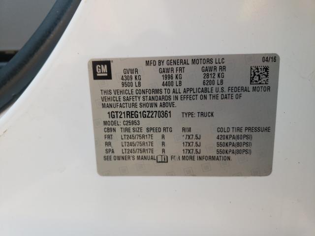 2016 GMC SIERRA C25 1GT21REG1GZ270361