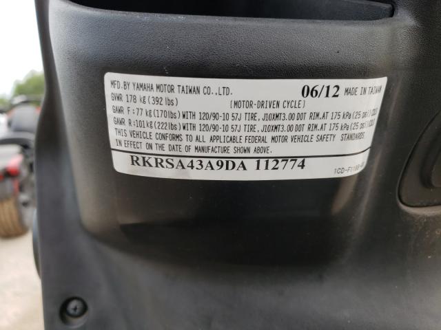 2013 YAMAHA YW50 F RKRSA43A9DA112774