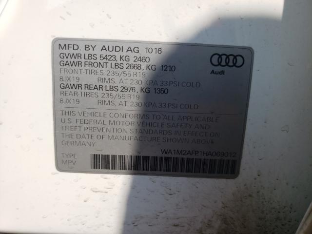 VIN WA1M2AFP1HA069012 2017 Audi Q5, Premium Plus no.10