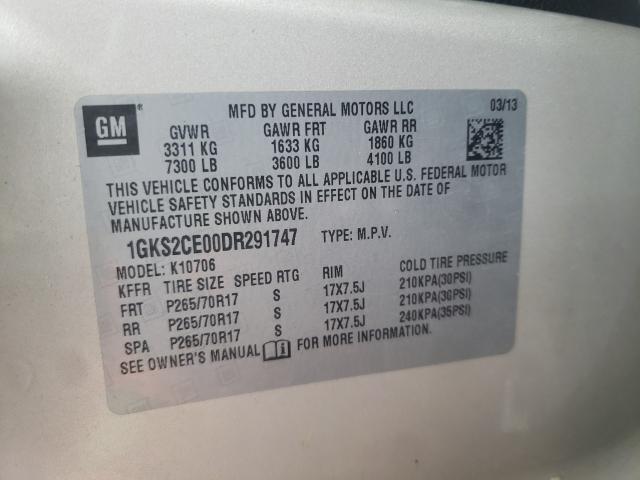 2013 GMC YUKON SLT 1GKS2CE00DR291747