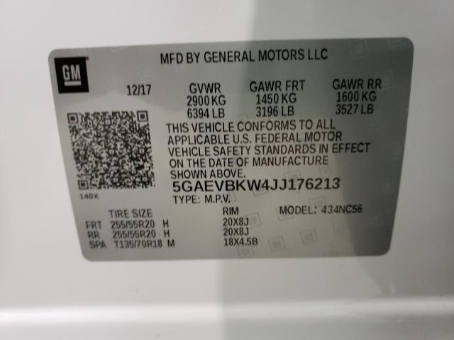2018 BUICK ENCLAVE PR 5GAEVBKW4JJ176213