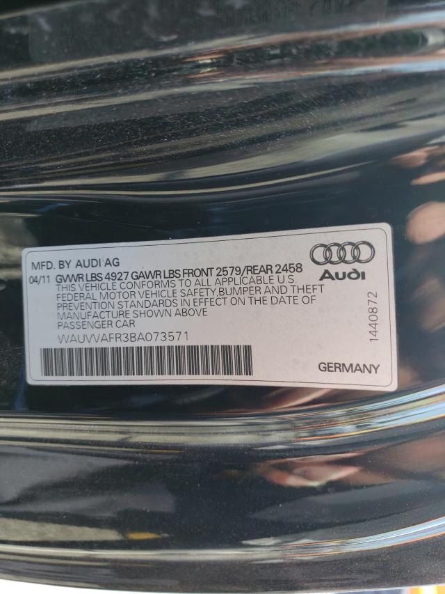 2011 AUDI S5 PRESTIG WAUVVAFR3BA073571