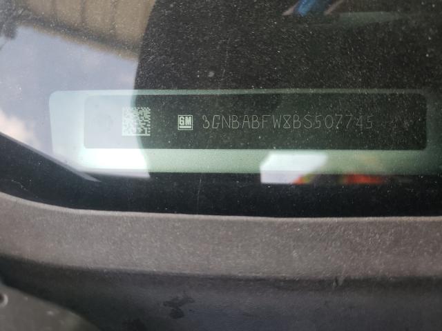 2011 CHEVROLET UK 3GNBABFW8BS507745