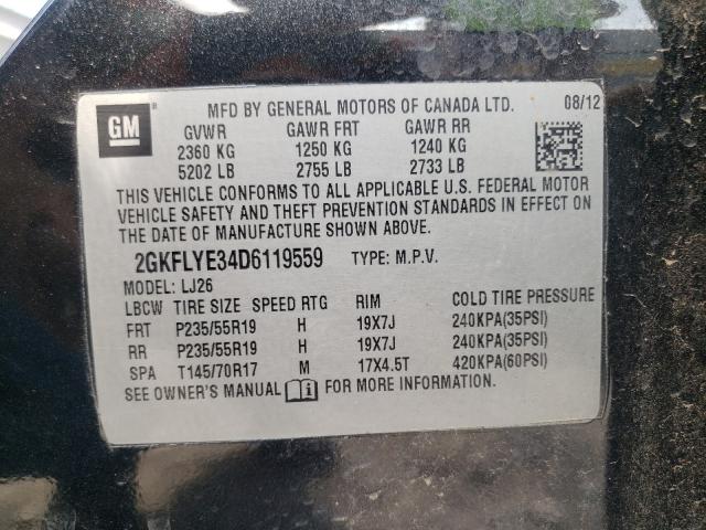 2013 GMC TERRAIN DE 2GKFLYE34D6119559