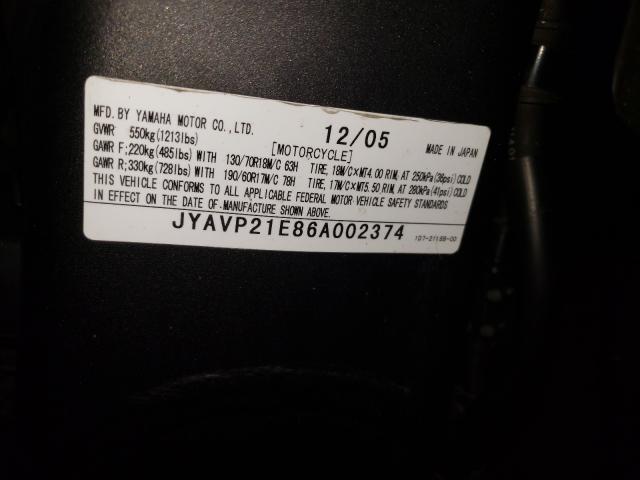 2006 YAMAHA XV1900 A JYAVP21E86A002374