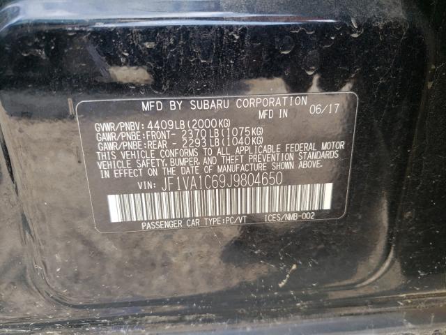 2018 SUBARU WRX PREMIU JF1VA1C69J9804650