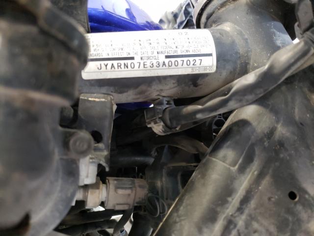 2003 YAMAHA FZS10 JYARN07E33A007027