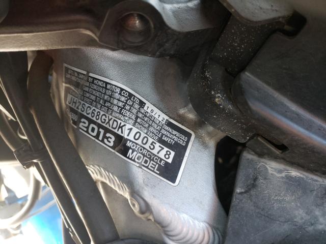 2013 HONDA GL1800 G JH2SC68GXDK100578
