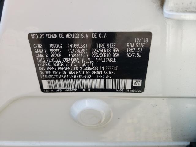 2019 HONDA HR-V SPORT 3CZRU6H11KM705492