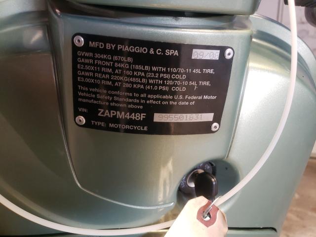 2009 VESPA LX 150 ZAPM448F995501831