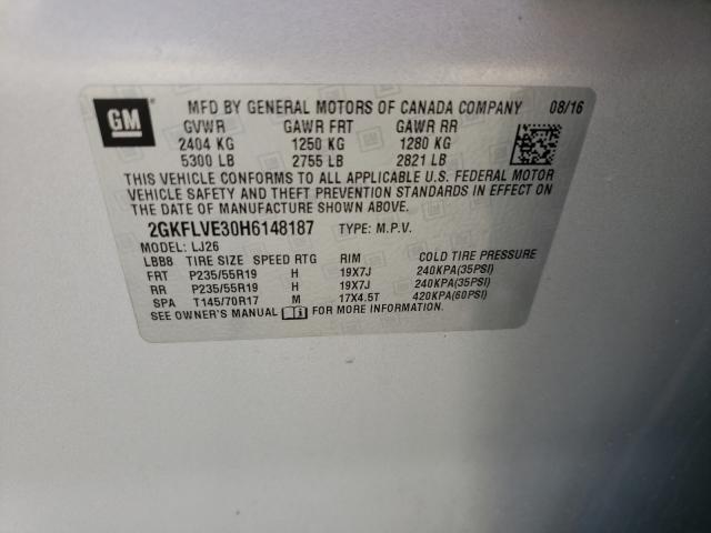 2017 GMC TERRAIN DE 2GKFLVE30H6148187