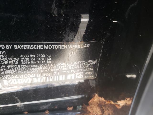2020 BMW 430I GRAN WBA4J1C04LBU68173
