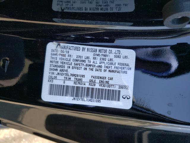2019 INFINITI Q60 PURE JN1EV7EL7KM291095