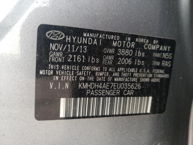 2014 HYUNDAI ELANTRA SE KMHDH4AE7EU035626