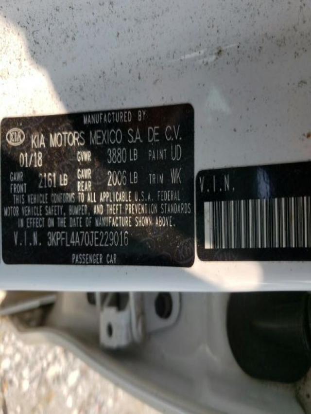 2018 KIA CADENZA EX 3KPFL4A70JE229016