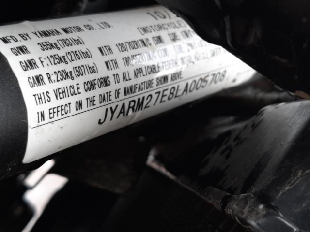 2020 YAMAHA MT07 JYARM27E8LA005708