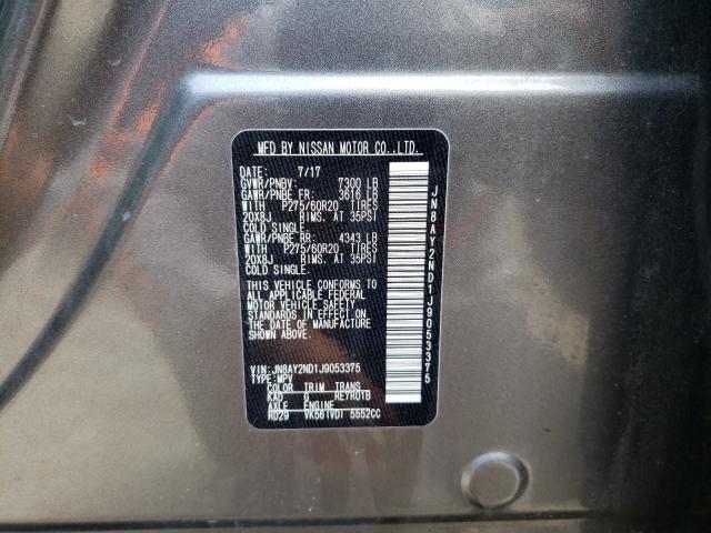 2018 NISSAN ARMADA JN8AY2ND1J9053375