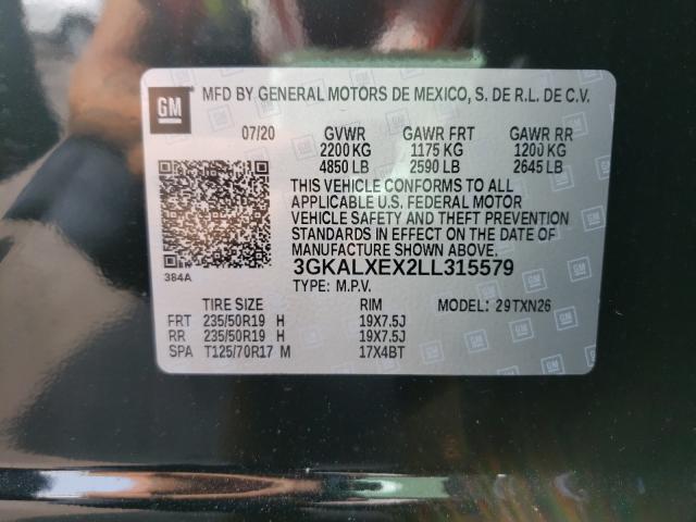 2020 GMC TERRAIN DE 3GKALXEX2LL315579