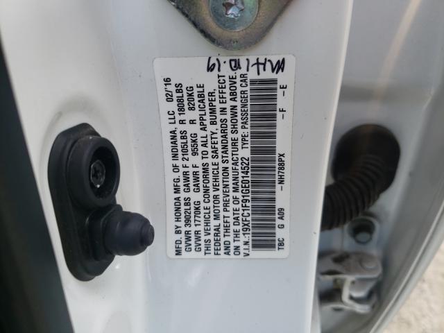 2016 HONDA CIVIC TOUR 19XFC1F91GE014522
