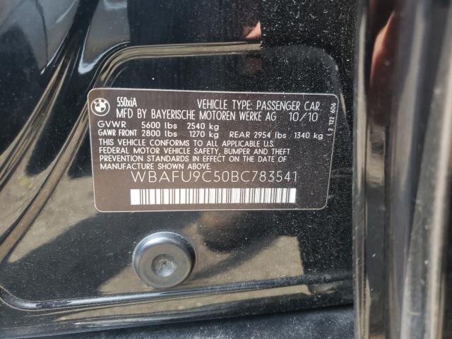 2011 BMW 550 XI WBAFU9C50BC783541