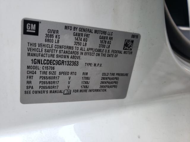 2016 CHEVROLET TAHOE POLI 1GNLCDEC9GR132363