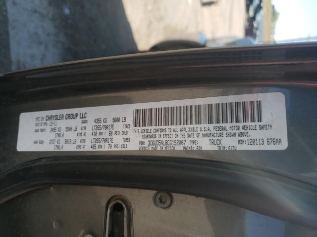 2012 DODGE RAM 2500 L 3C6UD5NL8CG152008