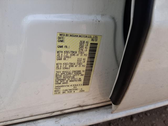 2010 NISSAN FRONTIER C 1N6AD0EV7AC439433