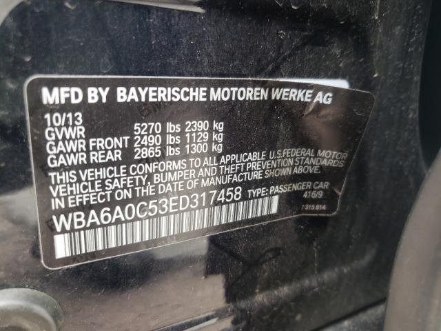 2014 BMW 640 I GRAN WBA6A0C53ED317458