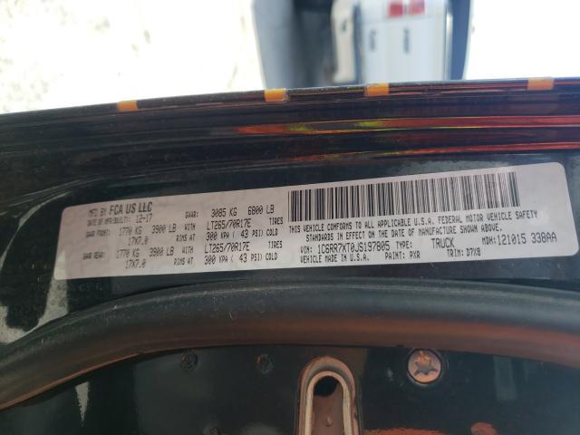 2018 RAM 1500 SSV 1C6RR7XT0JS197805