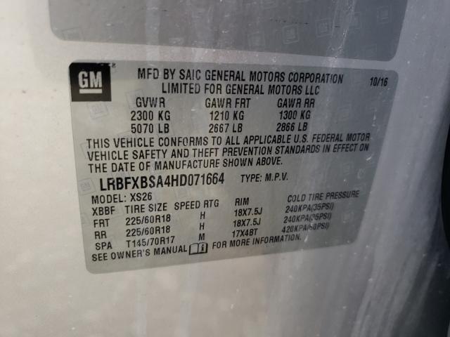 2017 BUICK ENVISION E LRBFXBSA4HD071664
