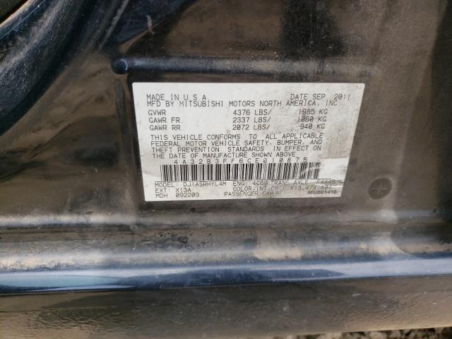 2012 MITSUBISHI GALANT ES 4A32B3FF6CE010875