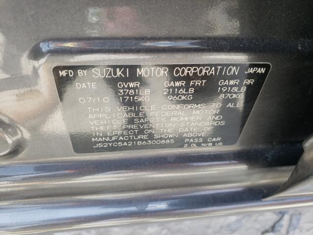 2011 SUZUKI SX4 LE JS2YC5A21B6300885