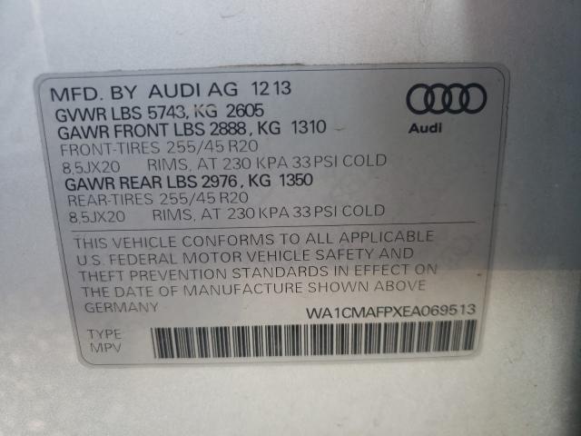 2014 AUDI Q5 TDI PRE WA1CMAFPXEA069513