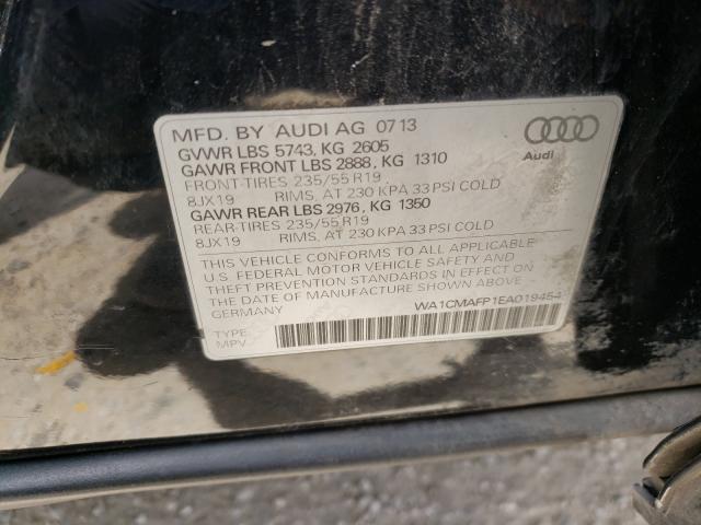 2014 AUDI Q5 TDI PRE WA1CMAFP1EA019454