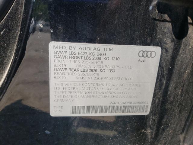 VIN WA1C2AFP8HA086594 2017 Audi Q5, Premium no.10