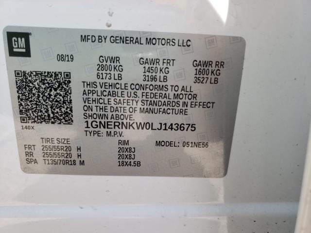 2020 CHEVROLET TRAVERSE H 1GNERNKW0LJ143675