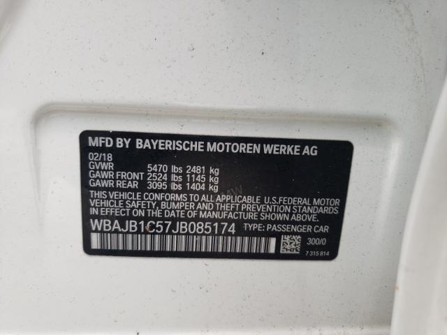 2018 BMW 530XE WBAJB1C57JB085174