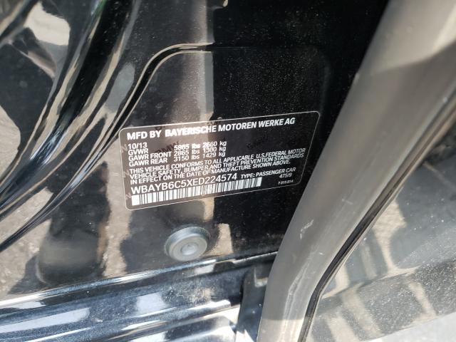 2014 BMW 750 I XDRI WBAYB6C5XED224574