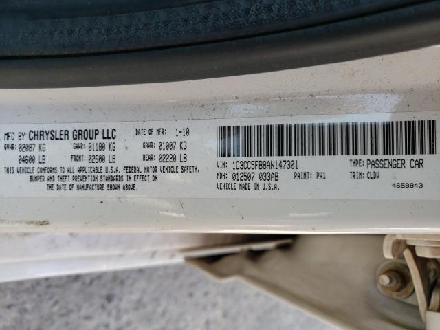 2010 CHRYSLER SEBRING LI 1C3CC5FB8AN147301