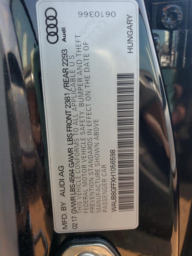 2017 AUDI A3 WAUB8GFFXH1056598