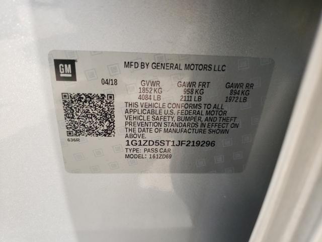 2018 CHEVROLET MALIBU L 1G1ZD5ST1JF219296
