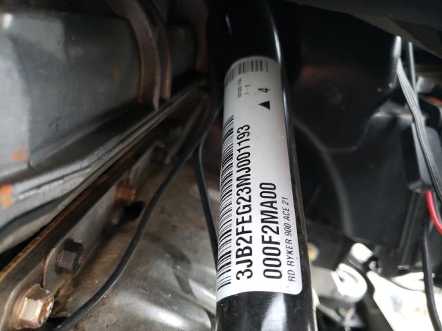 2021 CAN-AM RYKER 3JB2FEG23MJ001193