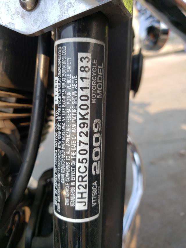 2009 HONDA VT750 CA JH2RC50729K001183