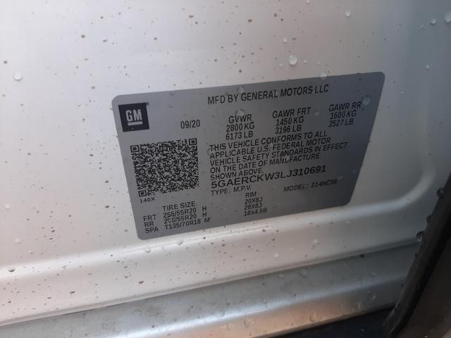 2020 BUICK ENCLAVE PR 5GAERCKW3LJ310691