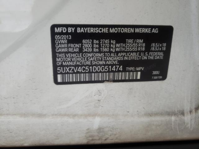 2013 BMW X5 5UXZV4C51D0G51474