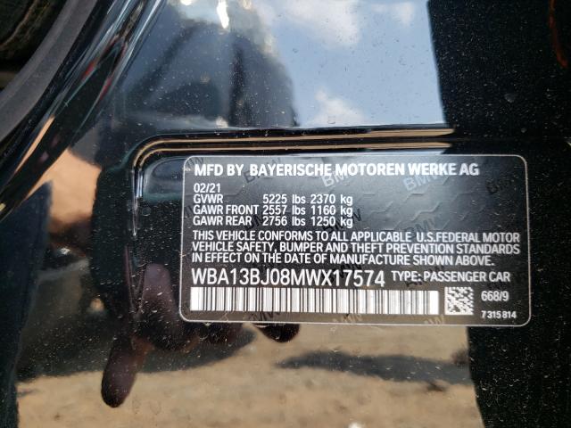 2021 BMW 530 XI WBA13BJ08MWX17574