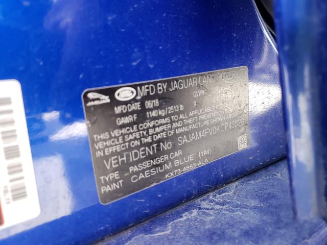 2019 JAGUAR XE S SAJAM4FV0KCP43828