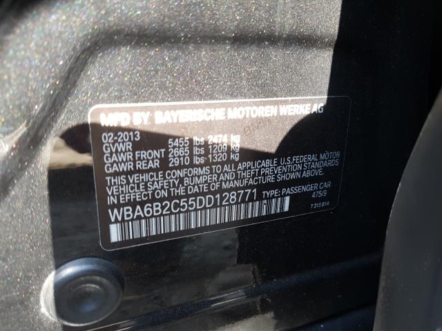 2013 BMW 650 I WBA6B2C55DD128771