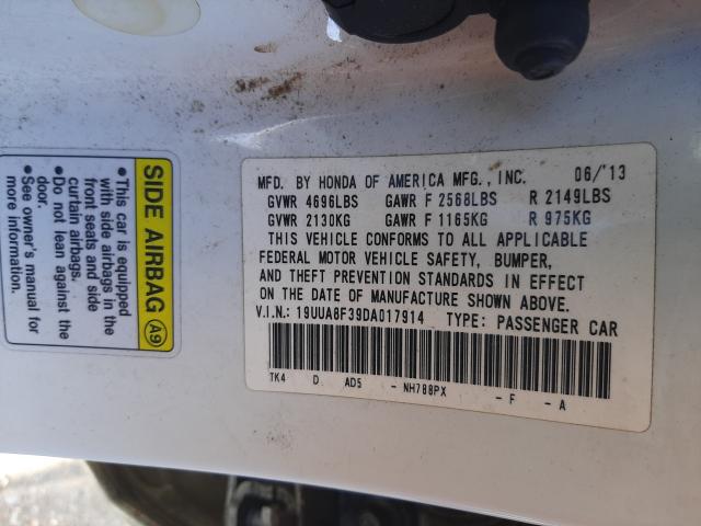 2013 ACURA TL SE 19UUA8F39DA017914