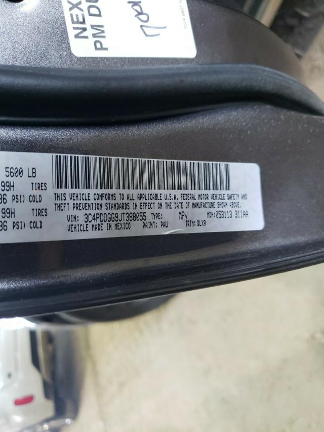 2018 DODGE JOURNEY 3C4PDDGG9JT388055